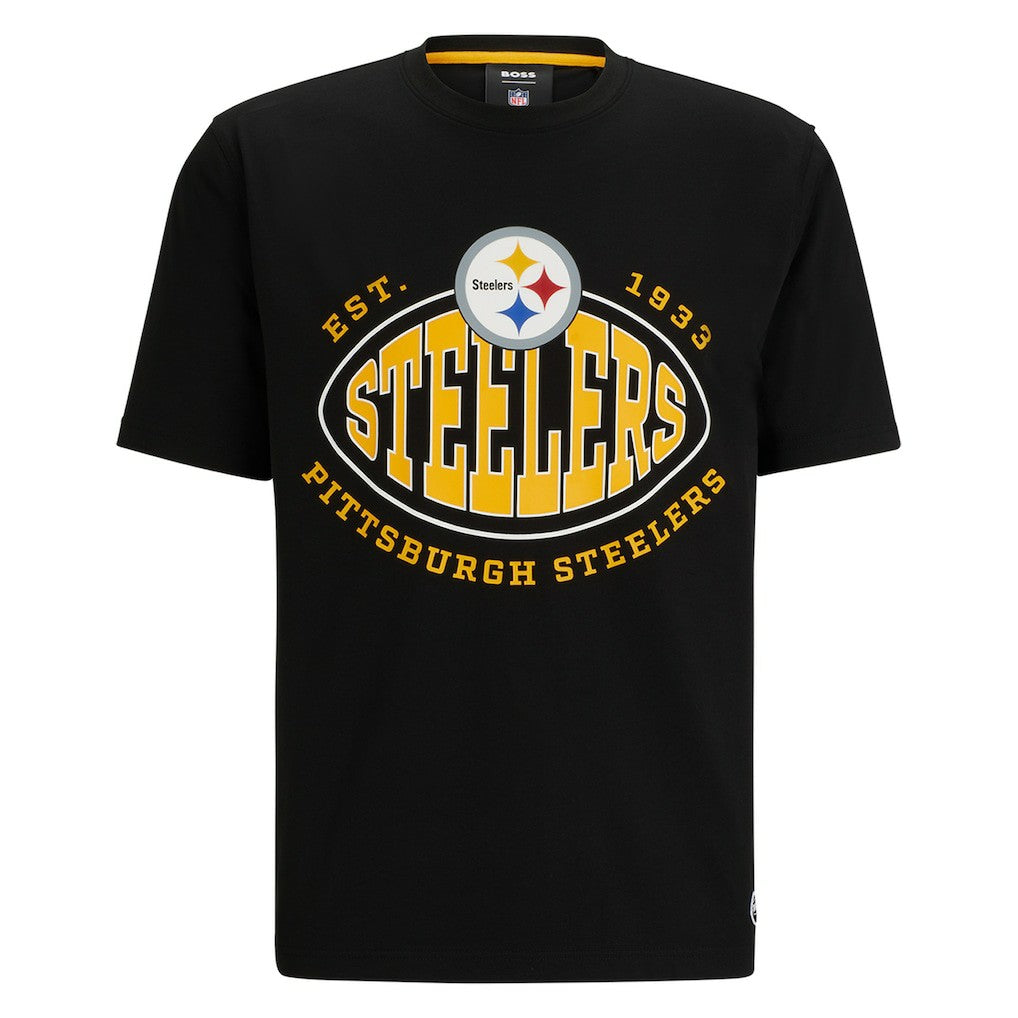 Pittsburgh Steelers BOSS X NFL Trap T-Shirt Black | NFL