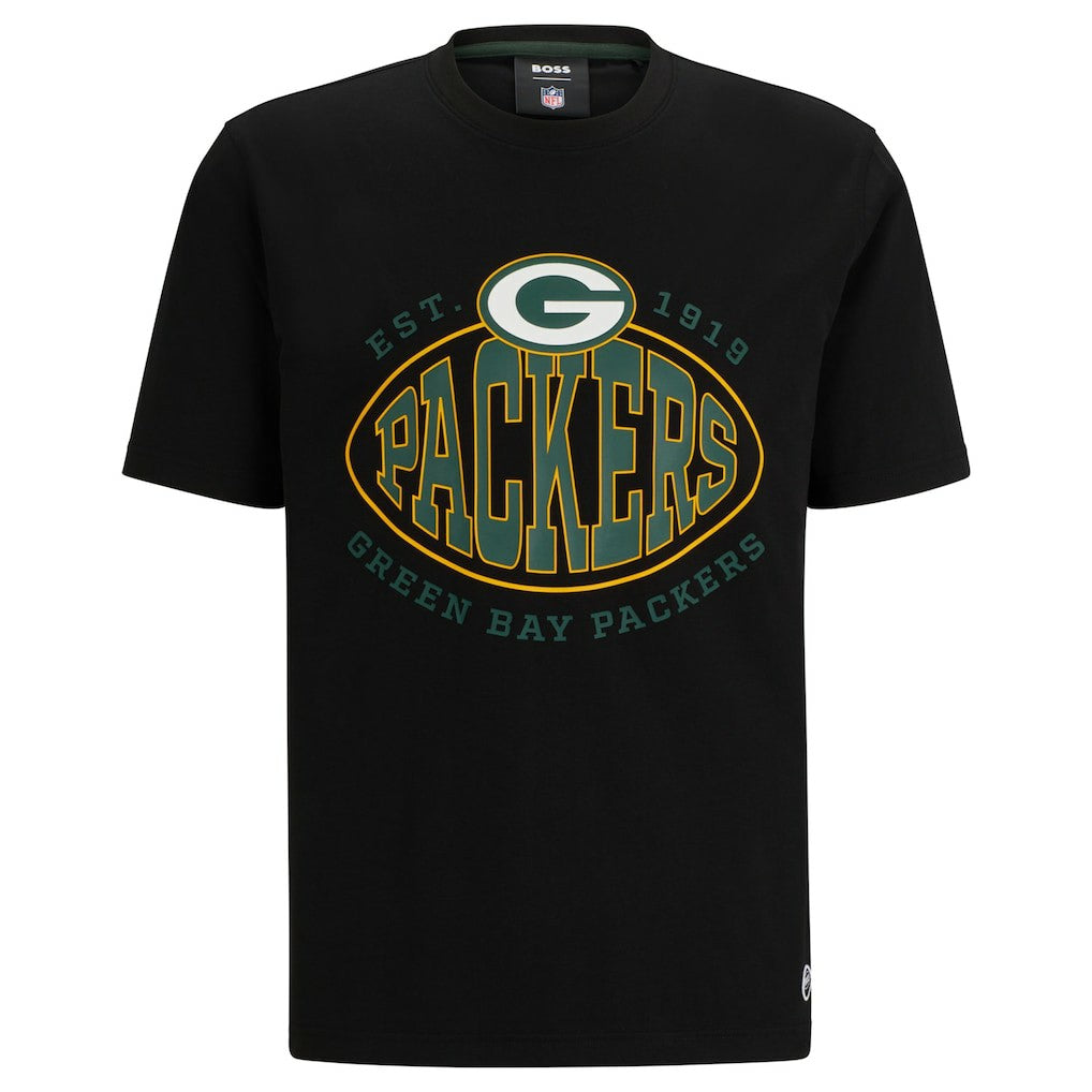Green Bay Packers BOSS X NFL Trap T-Shirt Black | NFL