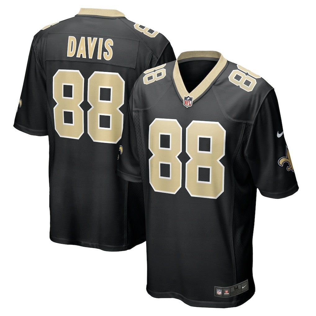 Shaquan Davis New Orleans Saints Game Jersey Black | Nike for Sale