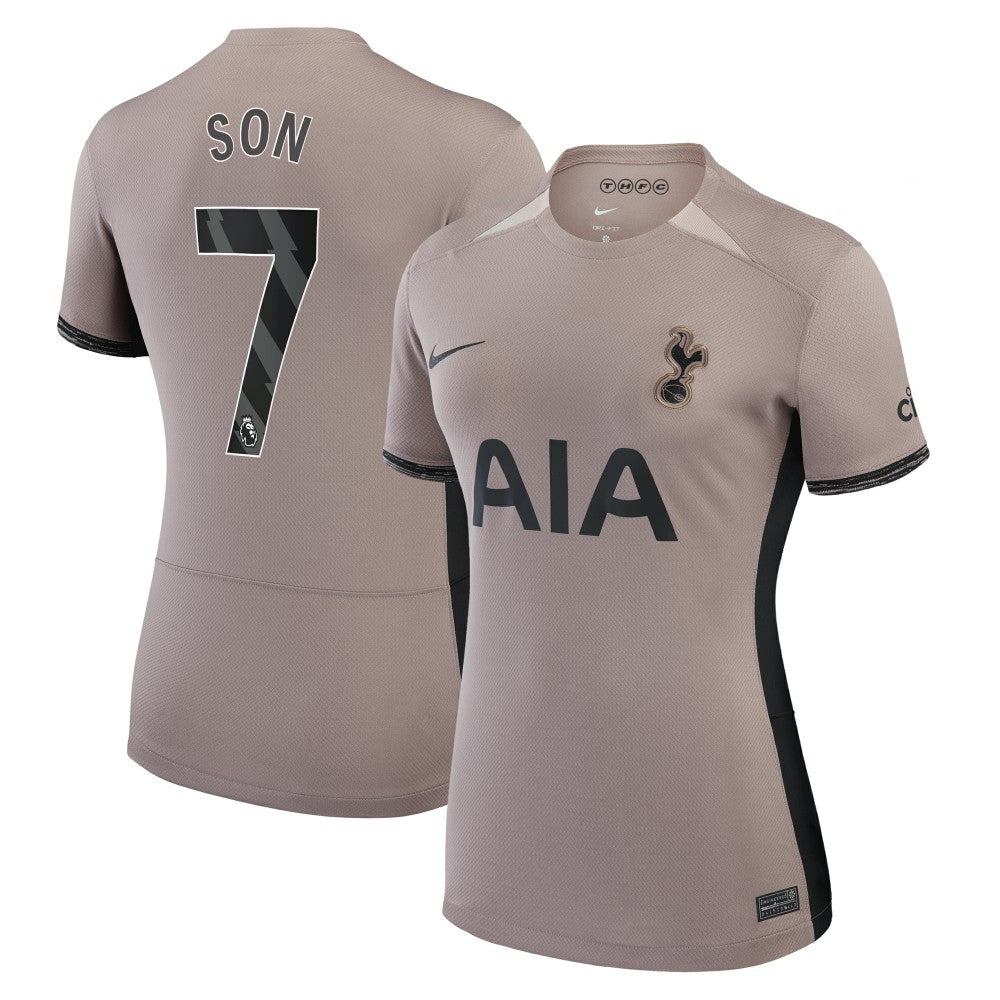 Son Heung-Min Tottenham Hotspur Women's 2023/24 Third Stadium Replica Player Jersey – Tan | Nike