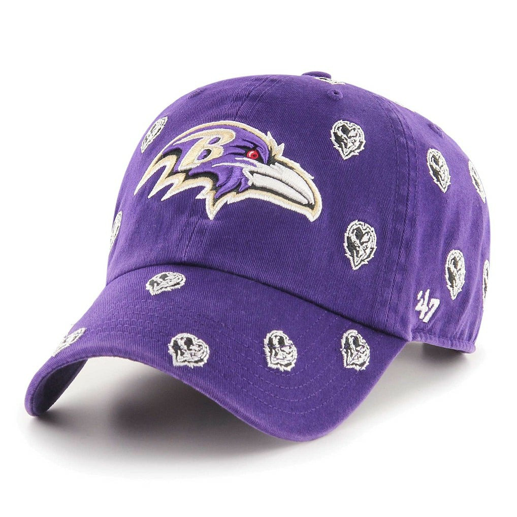 Baltimore Ravens '47 Confetti Clean Up Adjustable Hat Purple | 47 brand