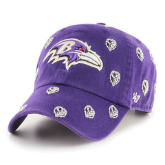 Baltimore Ravens '47 Confetti Clean Up Adjustable Hat Purple | 47 brand