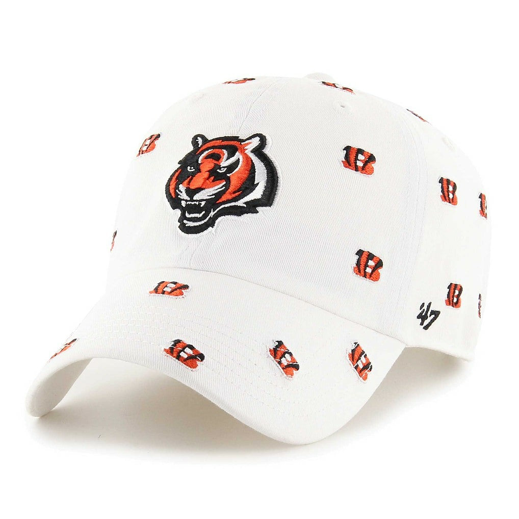 Cincinnati Bengals '47 Confetti Clean Up Adjustable Hat White | 47 brand