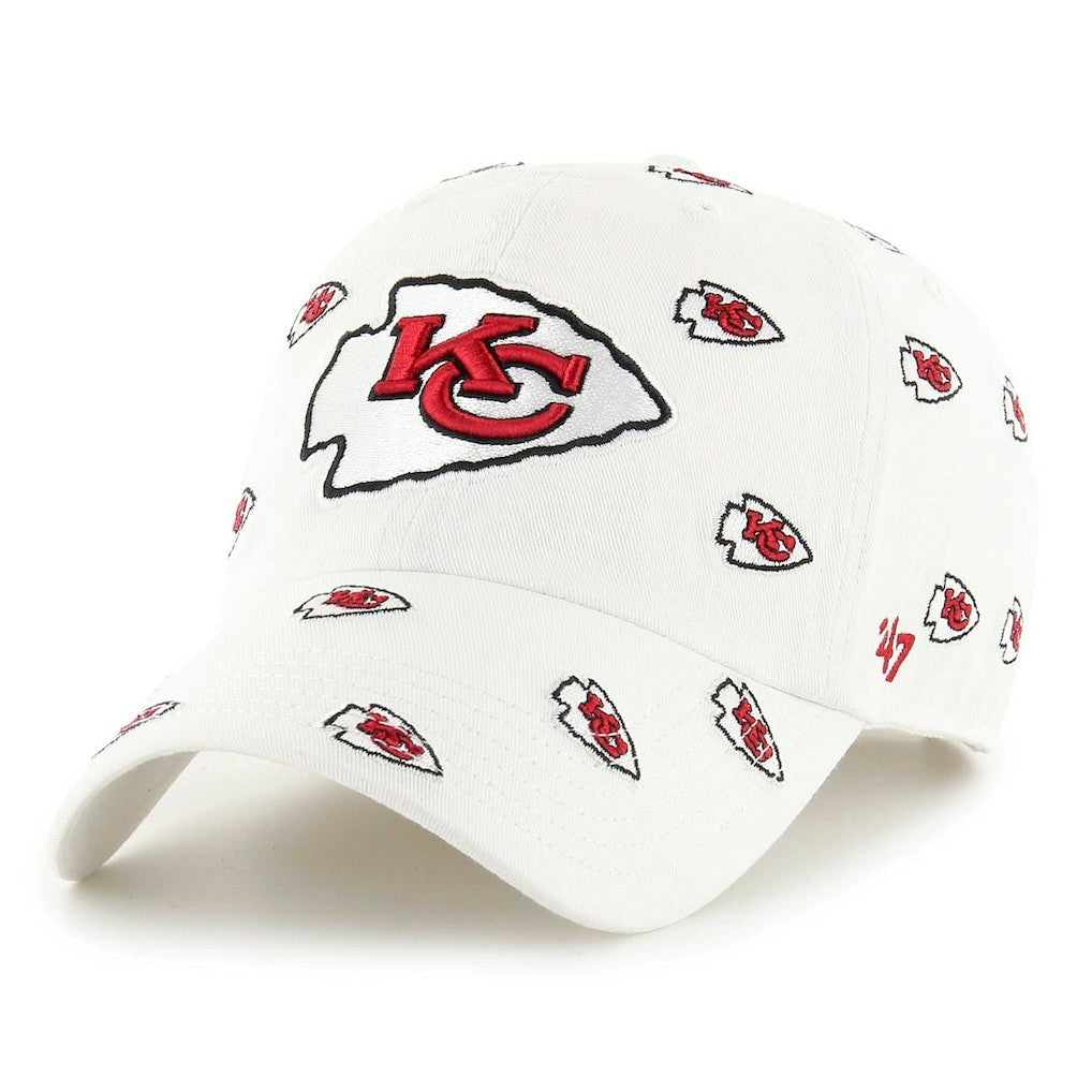 Kansas City Chiefs '47 Confetti Clean Up Adjustable Hat White | 47 brand