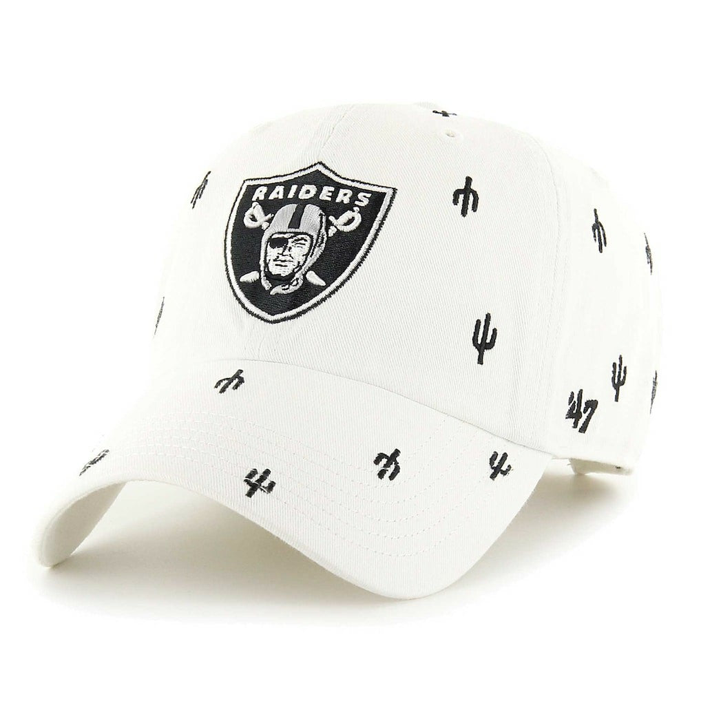 Las Vegas Raiders '47 Confetti Clean Up Adjustable Hat White | 47 brand