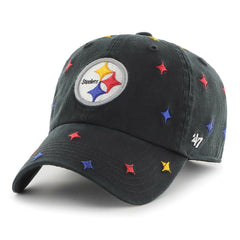 Pittsburgh Steelers '47 Confetti Clean Up Adjustable Hat Black | 47 brand