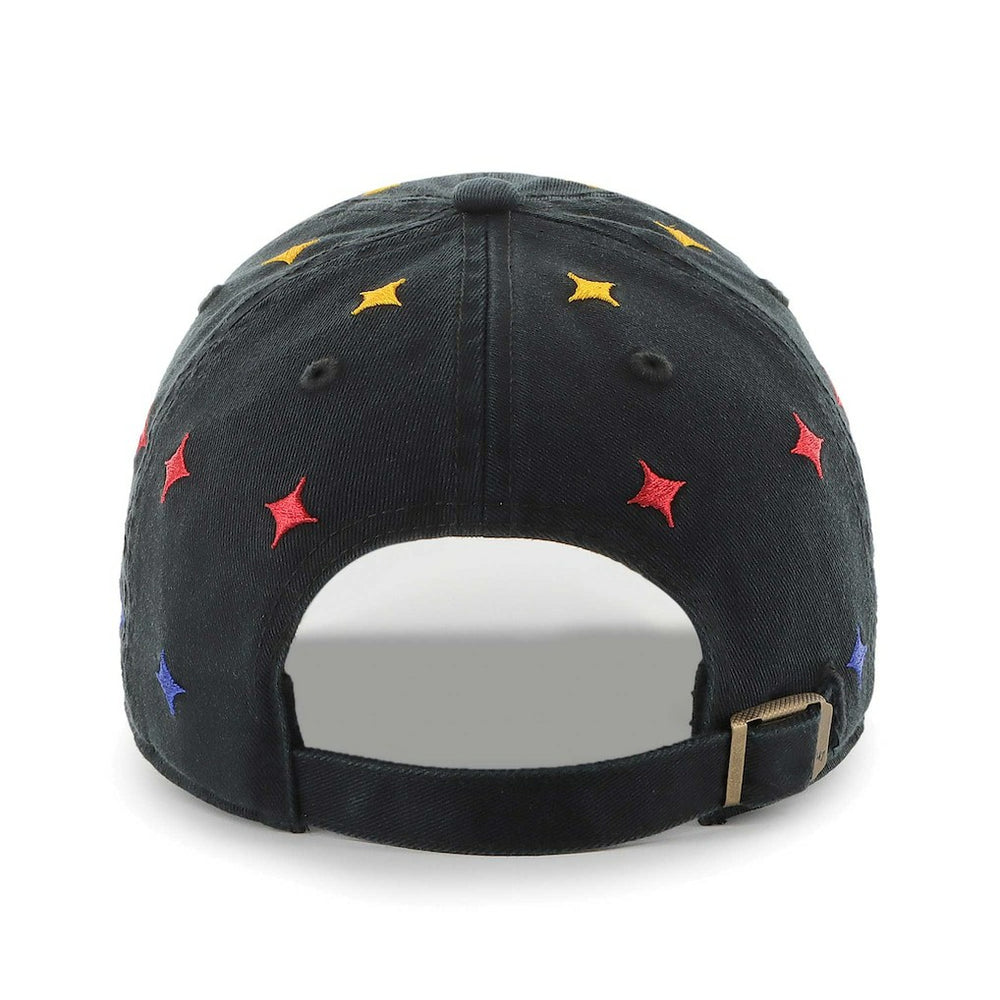 Pittsburgh Steelers '47 Confetti Clean Up Adjustable Hat Black | 47 brand