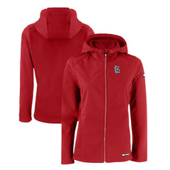 St. Louis Cardinals Cutter & Buck Women's Evoke Eco Softshell Recycled Full-Zip Jacket - MLB