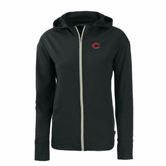 Cincinnati Reds Cutter & Buck Women's Daybreak Eco Recycled Full-Zip Hoodie - MLB
