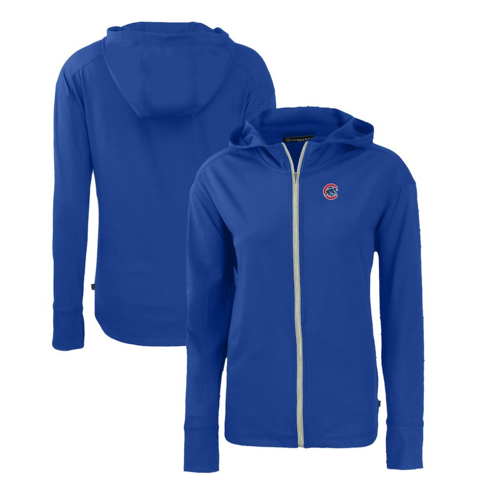 Chicago Cubs Cutter & Buck Women's Daybreak Eco Recycled Full-Zip Hoodie - MLB