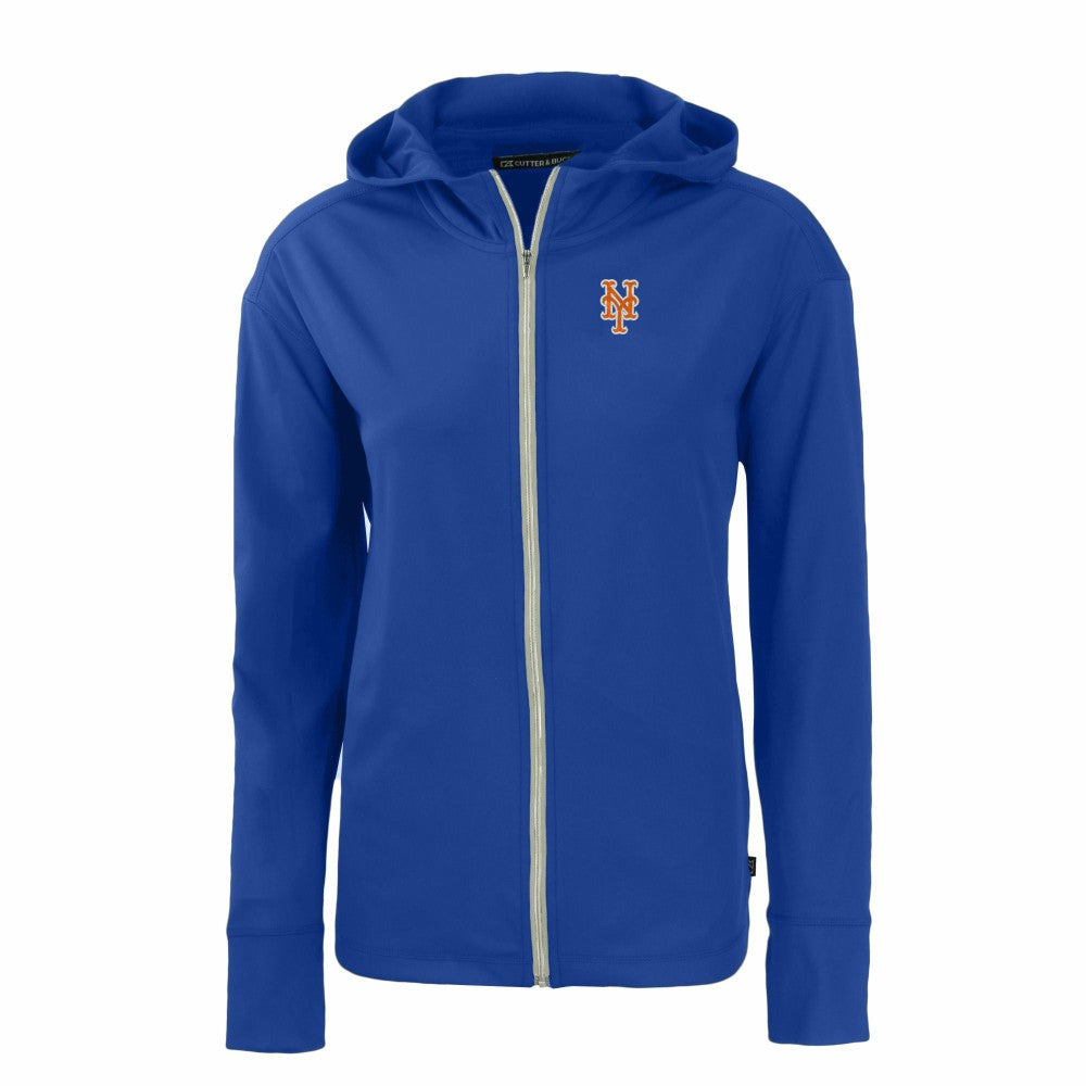 New York Mets Cutter & Buck Women's Daybreak Eco Recycled Full-Zip Hoodie - MLB