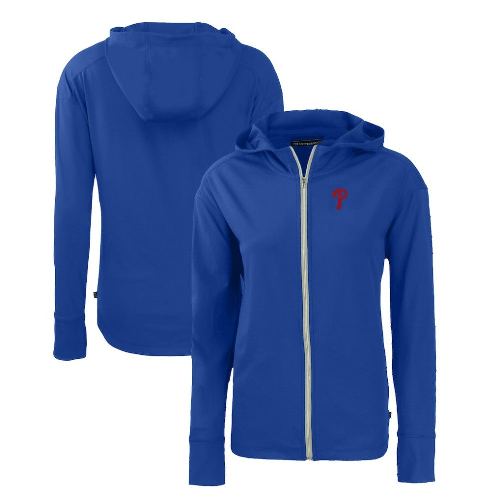 Philadelphia Phillies Cutter & Buck Women's Daybreak Eco Recycled Full-Zip Hoodie - MLB
