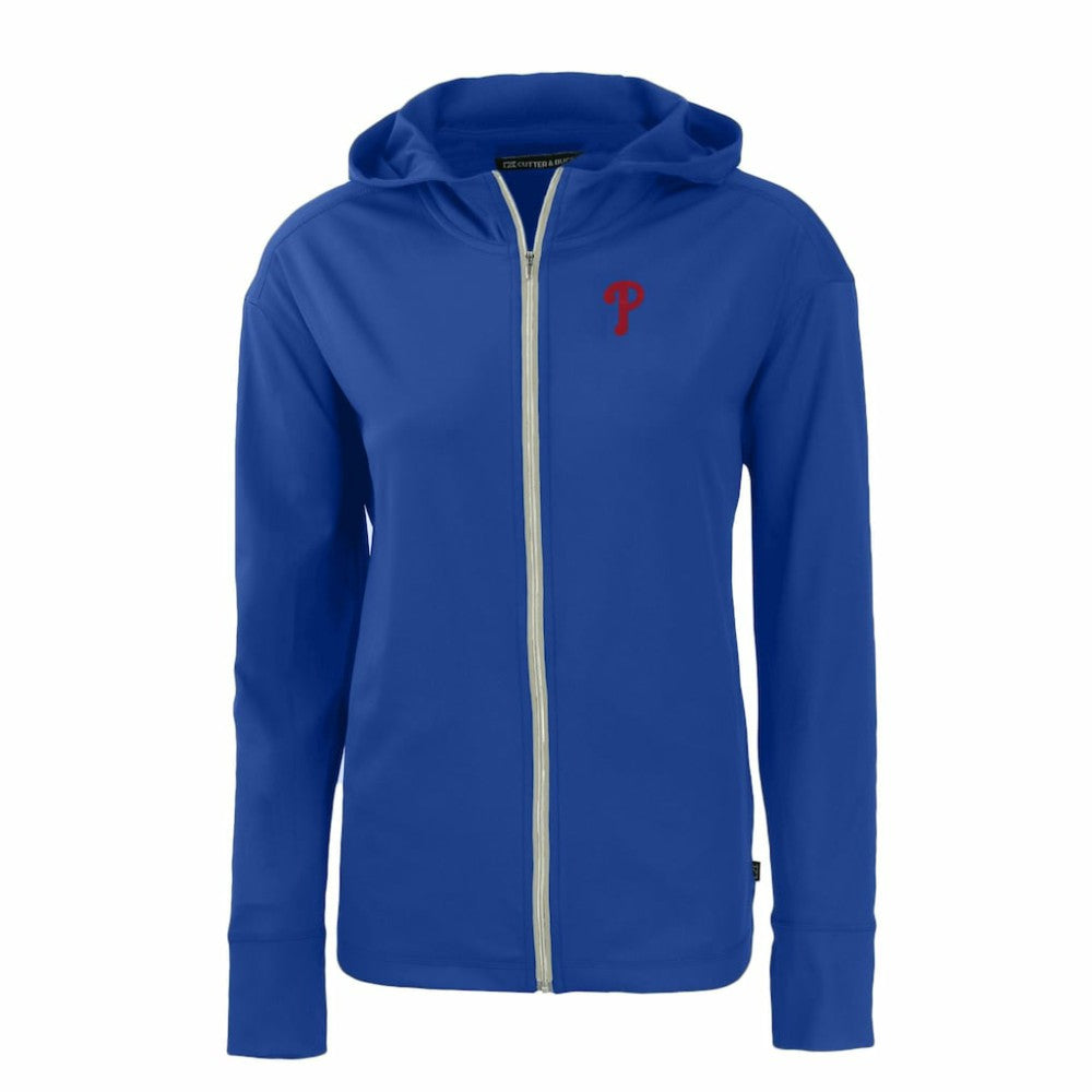Philadelphia Phillies Cutter & Buck Women's Daybreak Eco Recycled Full-Zip Hoodie - MLB