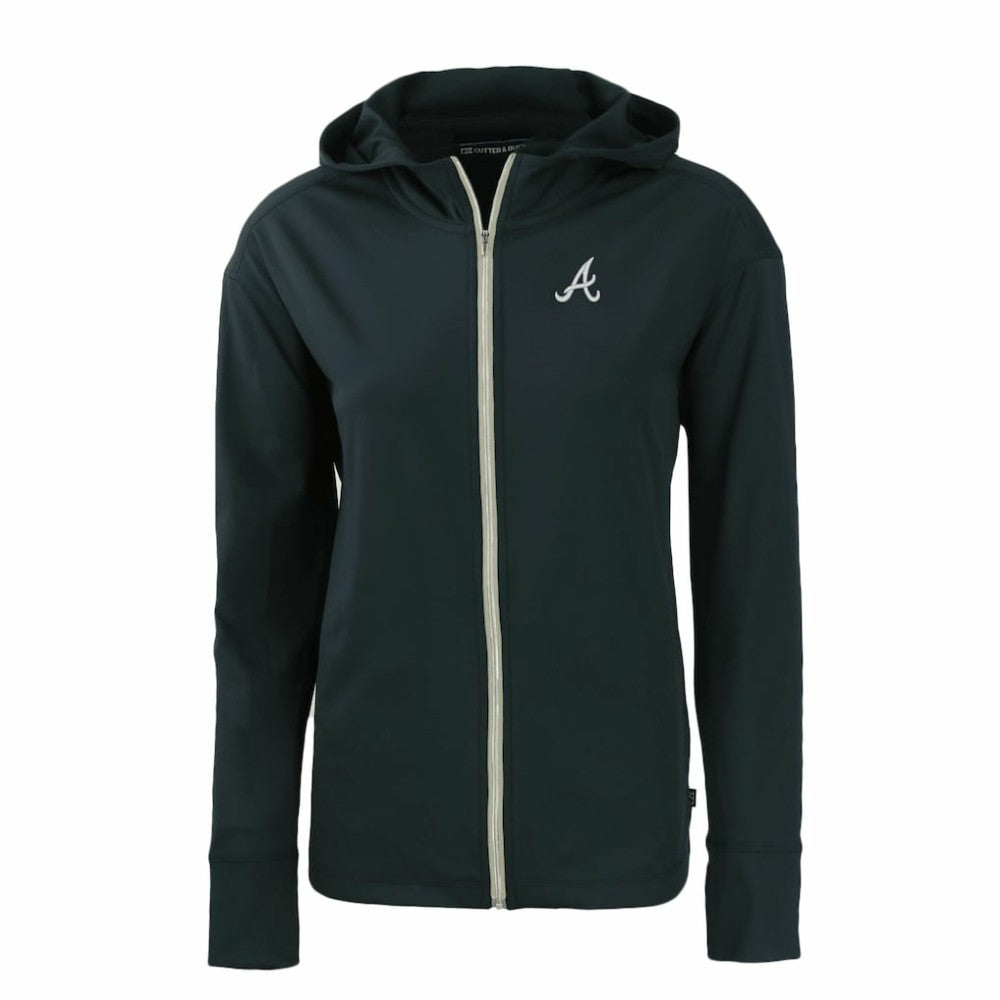 Atlanta Braves Cutter & Buck Women's Daybreak Eco Recycled Full-Zip Hoodie - MLB