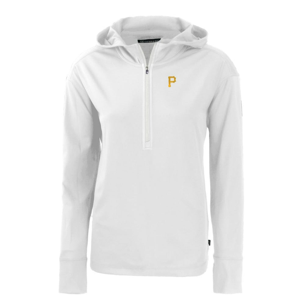 Pittsburgh Pirates Cutter & Buck Women's Daybreak Eco Recycled Half-Zip Hoodie - MLB