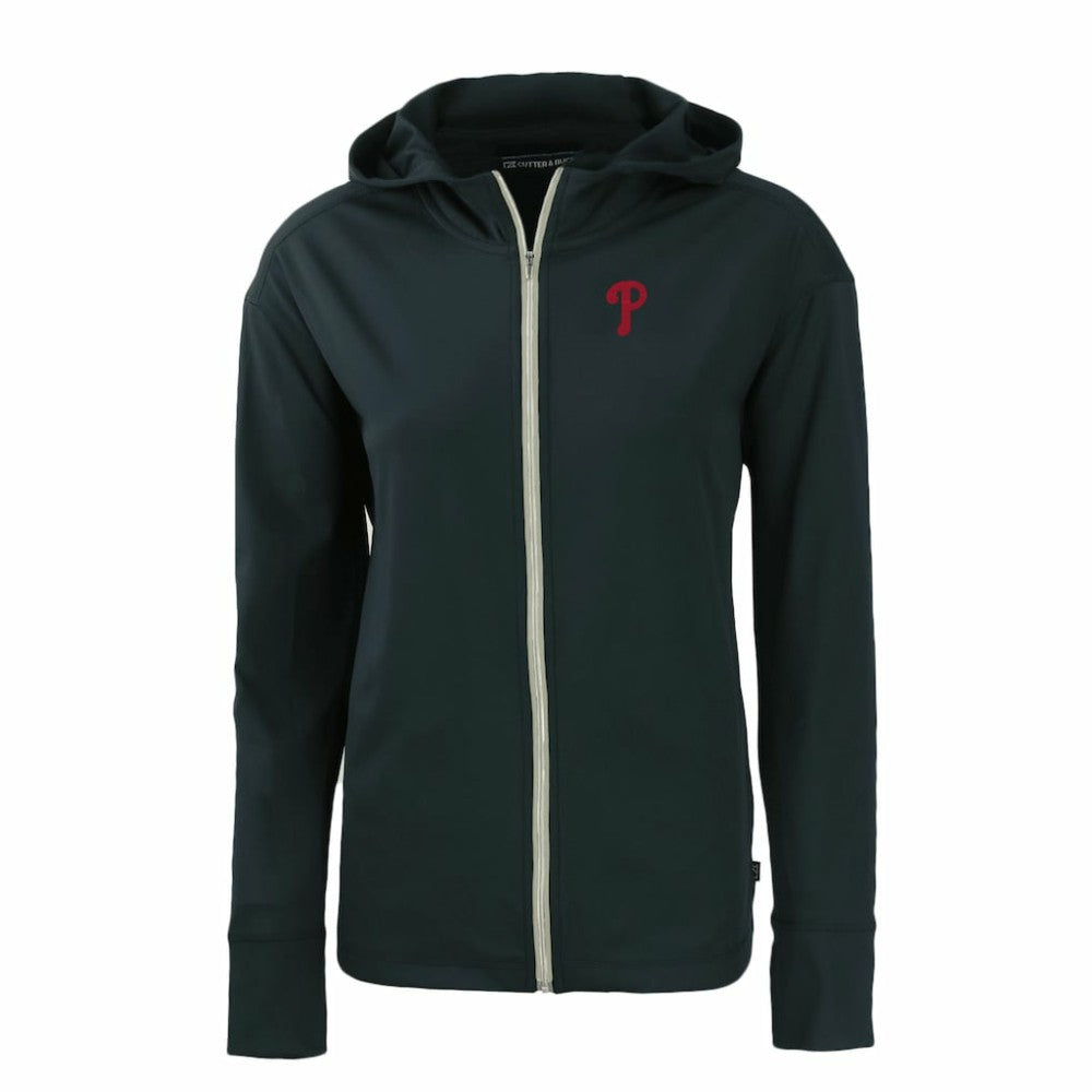 Philadelphia Phillies Cutter & Buck Women's Daybreak Eco Recycled Full-Zip Hoodie - MLB