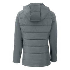 Athletics Cutter & Buck Women's Evoke Hybrid Eco Softshell Recycled Full-Zip Hoodie Jacket - MLB