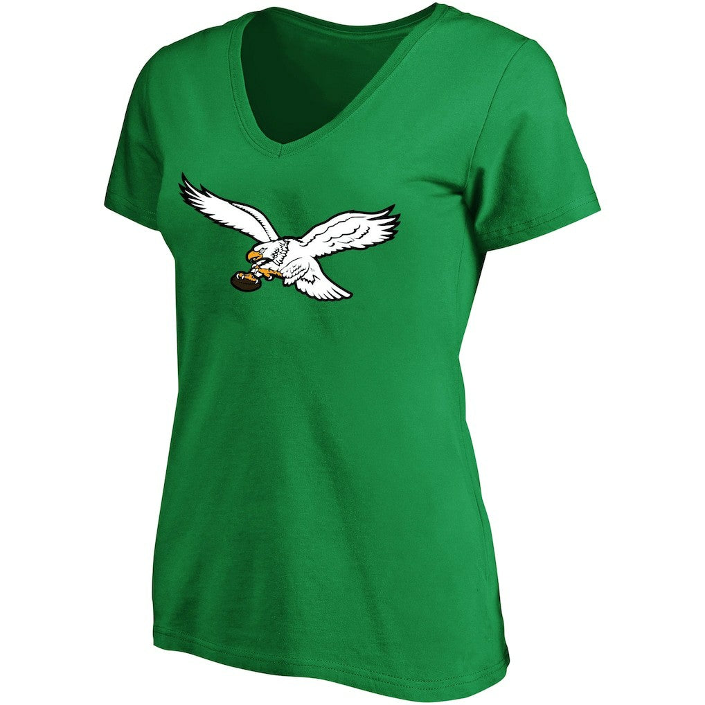 Jalen Hurts Philadelphia Eagles Women's Plus Size Fair Catch Name & Number Scoop Neck T-Shirt Kelly Green | NFL
