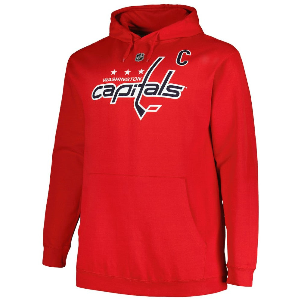 Alexander Ovechkin Washington Capitals Profile Big & Tall Name & Number Pullover Hoodie - Red - NHL