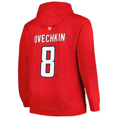 Alexander Ovechkin Washington Capitals Profile Big & Tall Name & Number Pullover Hoodie - Red - NHL