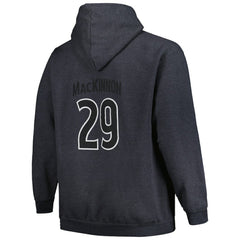Nathan MacKinnon Colorado Avalanche Profile Big & Tall Name & Number Pullover Hoodie - Charcoal - NHL