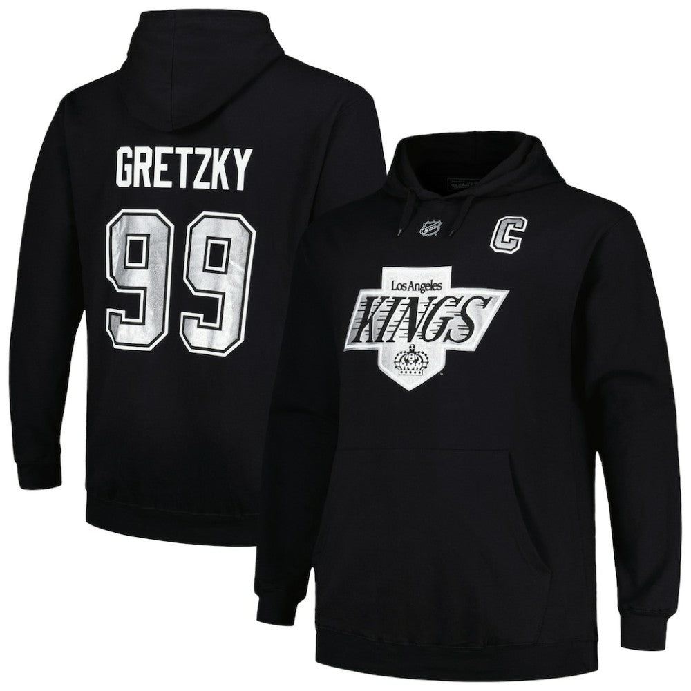 Wayne Gretzky Los Angeles Kings Mitchell & Ness Name & Number Pullover Hoodie - Black - NHL