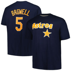 Jeff Bagwell Houston Astros Profile Big & Tall Cooperstown Collection Player Name & Number T-Shirt - MLB