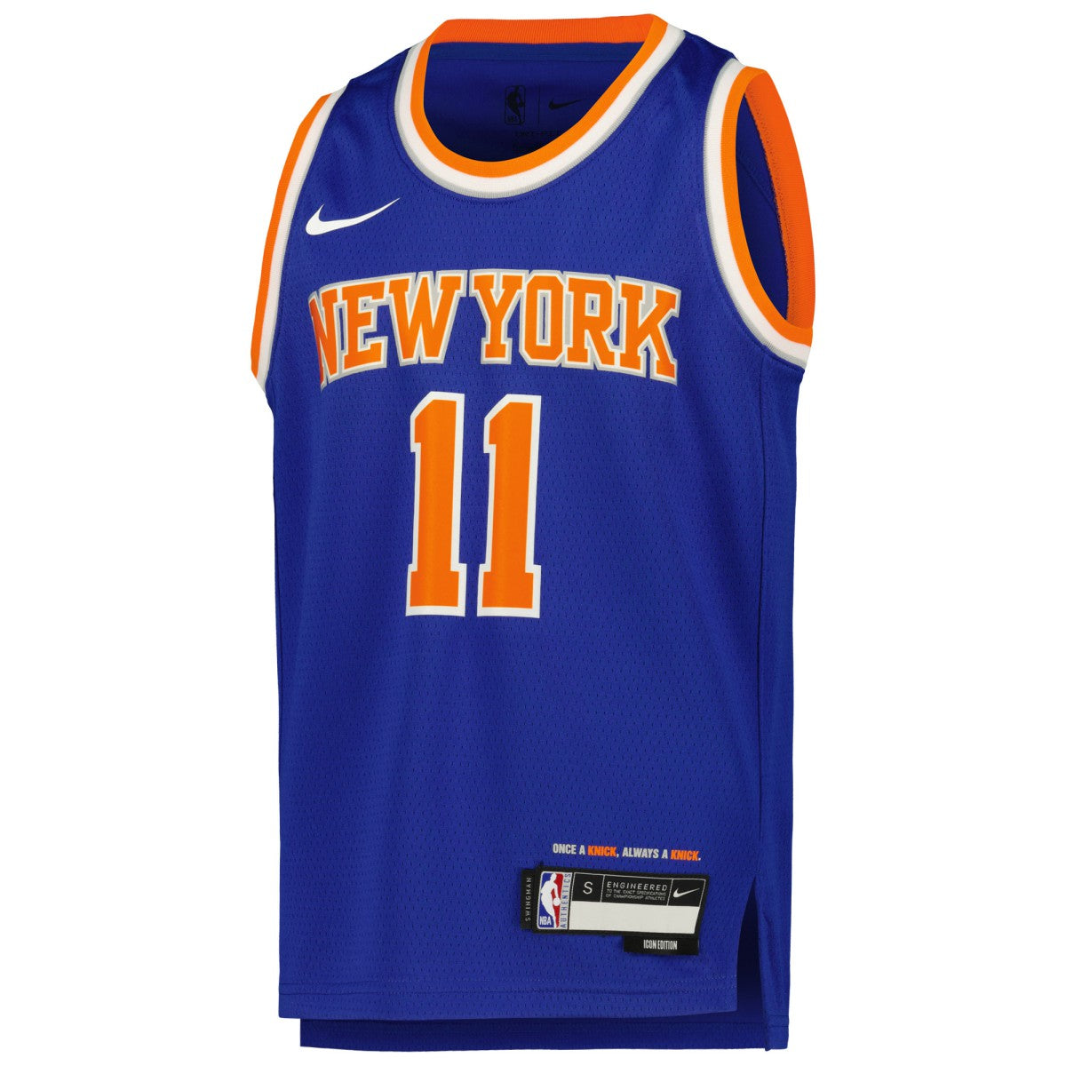 Jalen Brunson New York Knicks Youth Swingman Jersey Icon Edition Blue - NBA
