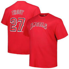 Mike Trout Los Angeles Angels Fanatics Big & Tall Name & Number T-Shirt - MLB