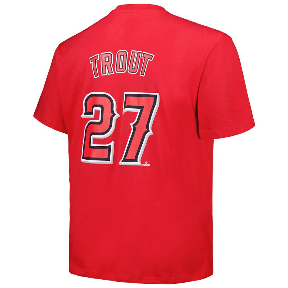 Mike Trout Los Angeles Angels Fanatics Big & Tall Name & Number T-Shirt - MLB