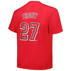 Mike Trout Los Angeles Angels Fanatics Big & Tall Name & Number T-Shirt - MLB