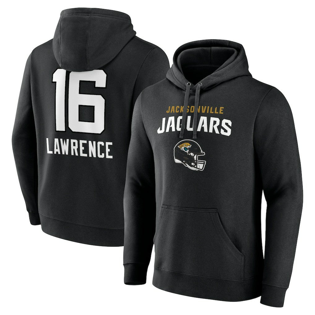 Trevor Lawrence Jacksonville Jaguars Team Wordmark Pullover Hoodie Black | NFL