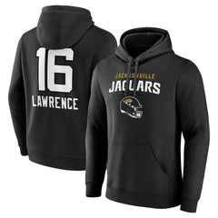 Trevor Lawrence Jacksonville Jaguars Team Wordmark Pullover Hoodie Black | NFL