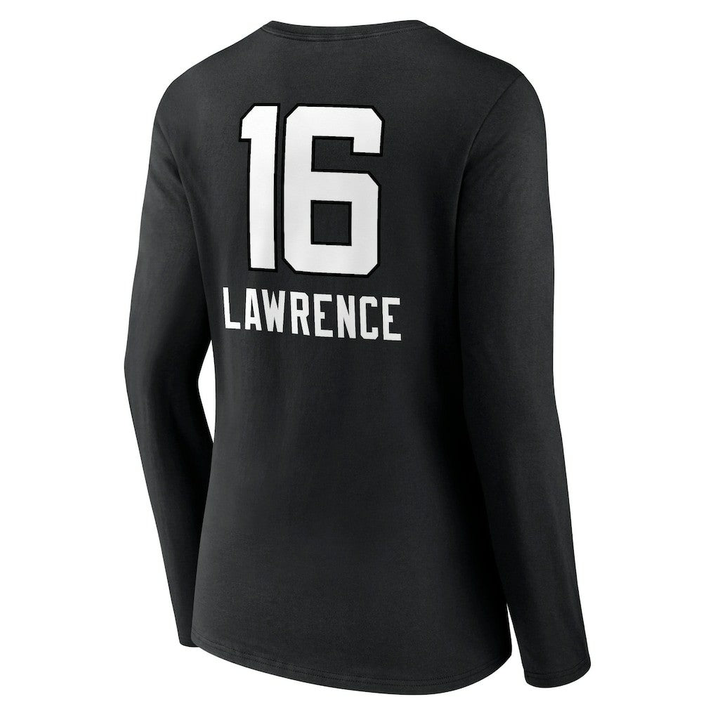Trevor Lawrence Jacksonville Jaguars Women's Team Wordmark Long Sleeve V-Neck T-Shirt Black | NFL