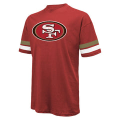 Christian McCaffrey San Francisco 49ers Majestic Threads Name & Number Oversized Fit T-Shirt Scarlet | NFL