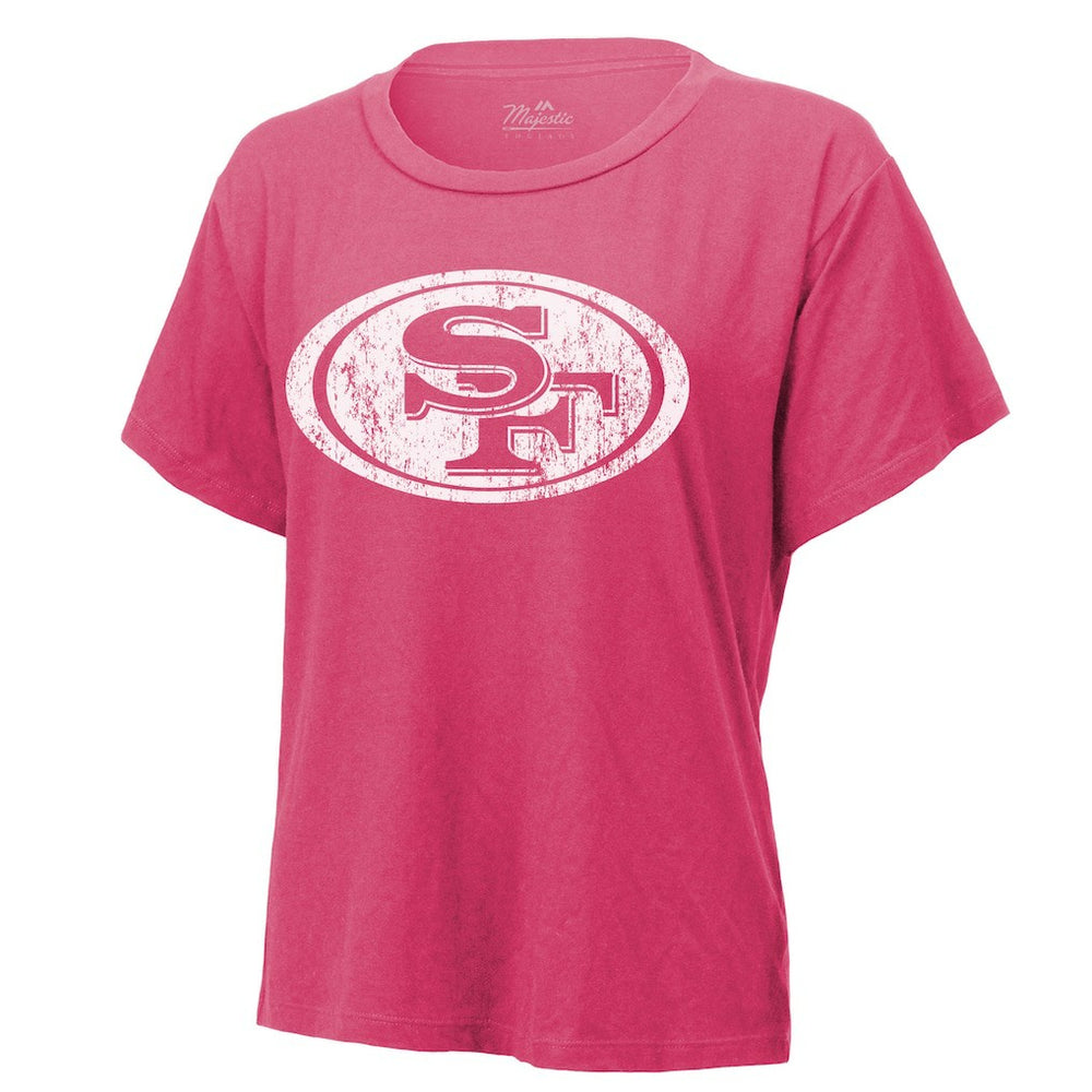Christian McCaffrey San Francisco 49ers Majestic Threads Women's Name & Number T-Shirt Pink | NFL