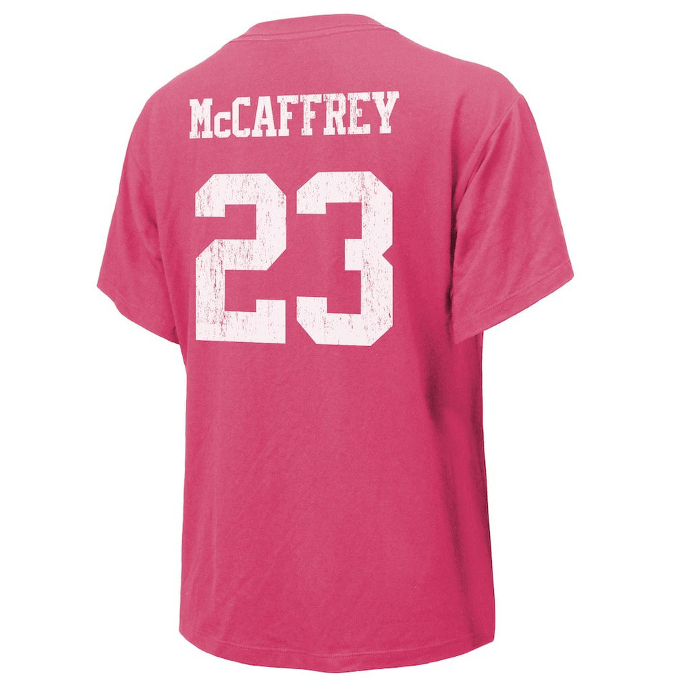 Christian McCaffrey San Francisco 49ers Majestic Threads Women's Name & Number T-Shirt Pink | NFL