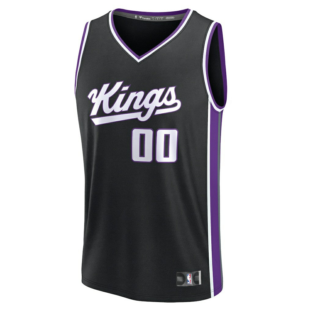 Sacramento Kings Fast Break Custom Jersey Icon Edition Black - NBA