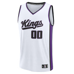 Sacramento Kings Fast Break Custom Jersey Association Edition White - NBA