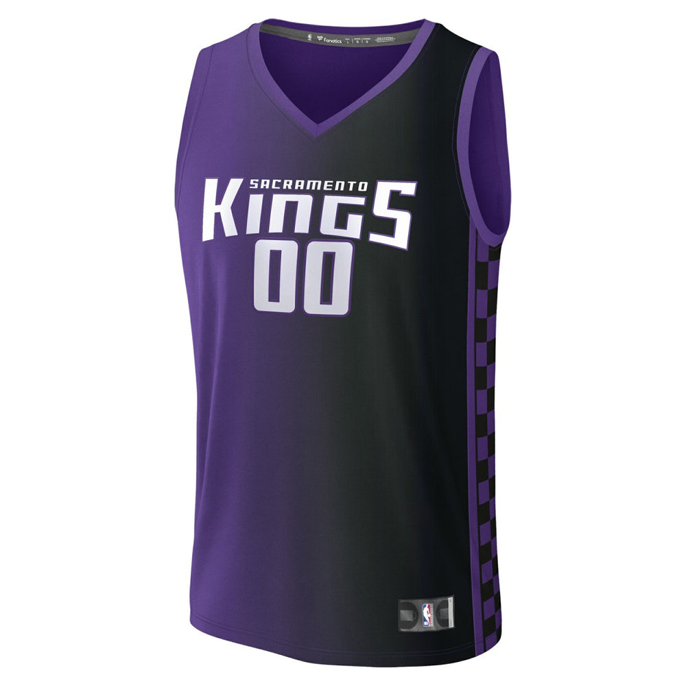 Sacramento Kings Fast Break Custom Jersey Statement Edition Purple - NBA
