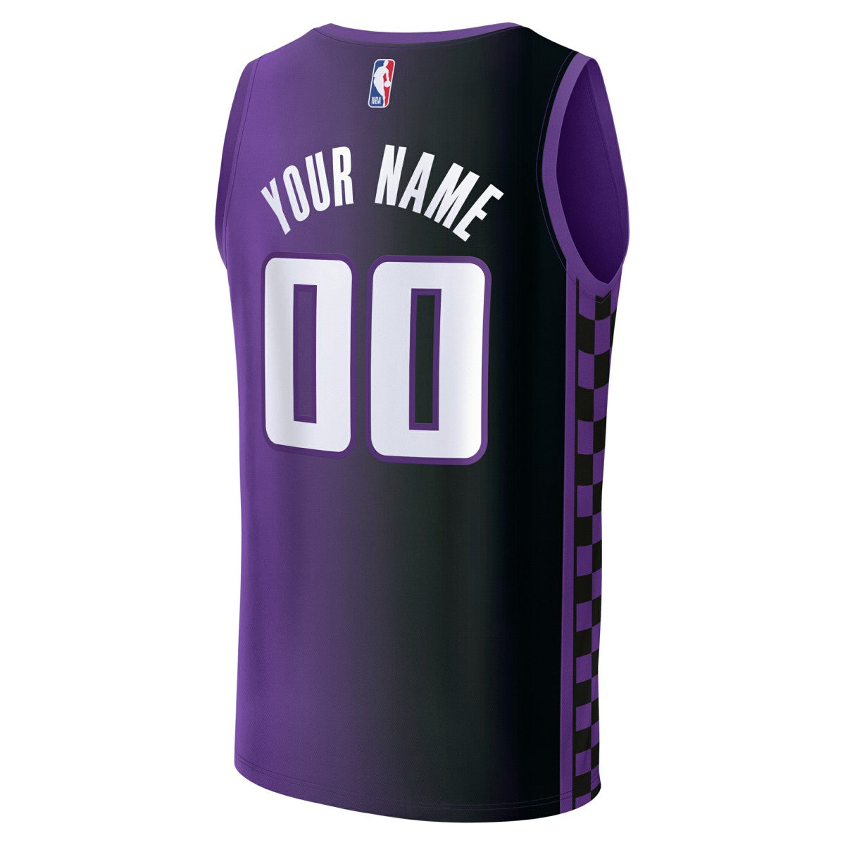 Sacramento Kings Youth Fast Break Custom Replica Jersey Purple Statement Edition - NBA