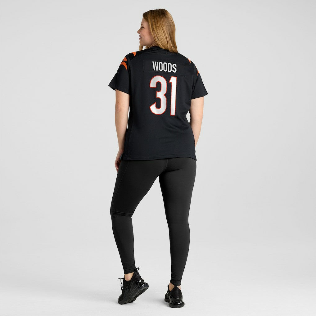 Ickey Woods Cincinnati Bengals Women's Retired Player Game Jersey Black | Nike for Sale