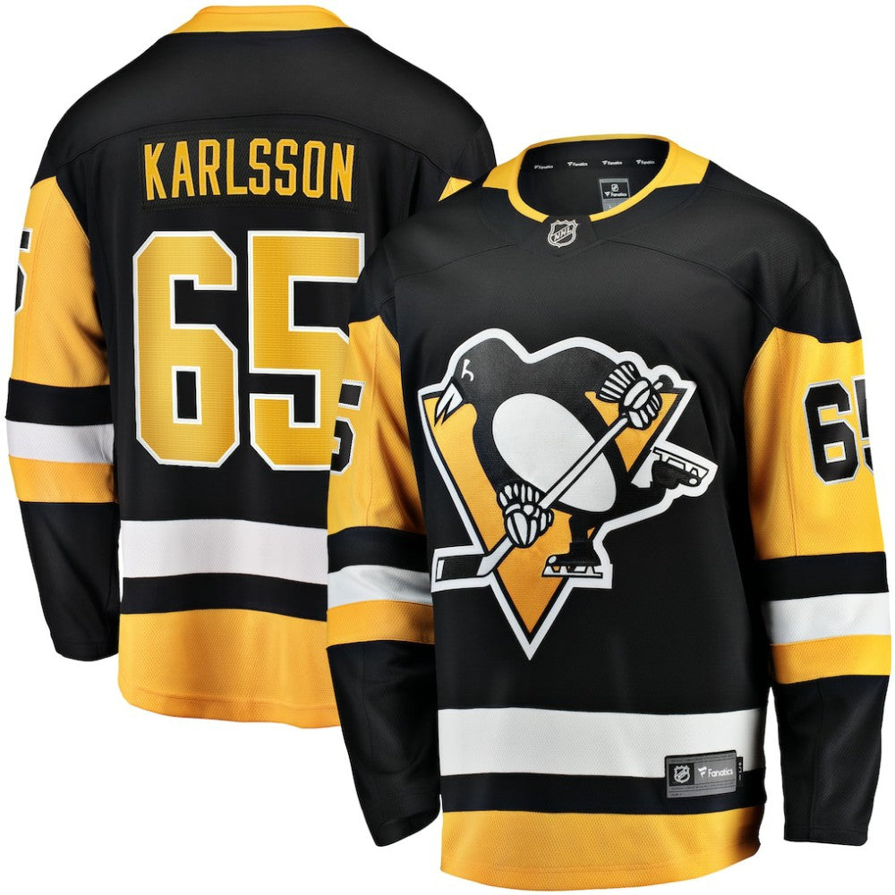 Erik Karlsson Pittsburgh Penguins Fanatics Home Breakaway Jersey - Black - NHL