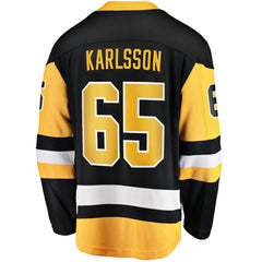 Erik Karlsson Pittsburgh Penguins Fanatics Home Breakaway Jersey - Black - NHL