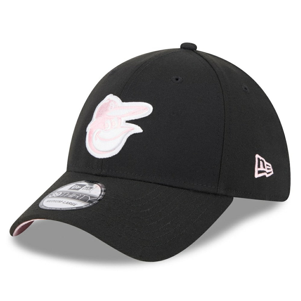 New Era  Baltimore Orioles  Black 2024 Mother's Day 39THIRTY Flex Hat Hats - MLB