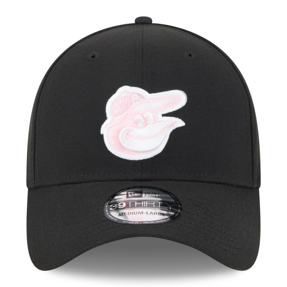 New Era  Baltimore Orioles  Black 2024 Mother's Day 39THIRTY Flex Hat Hats - MLB