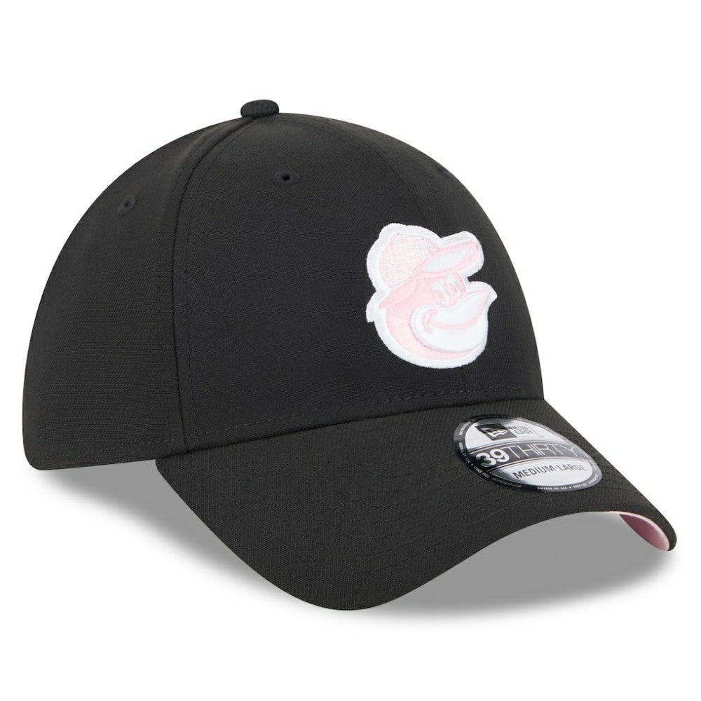 New Era  Baltimore Orioles  Black 2024 Mother's Day 39THIRTY Flex Hat Hats - MLB
