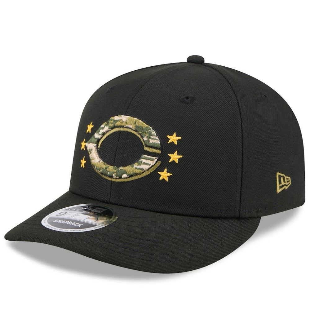 Cincinnati Reds New Era 2024 Armed Forces Day Low Profile 9FIFTY Snapback Hat - MLB