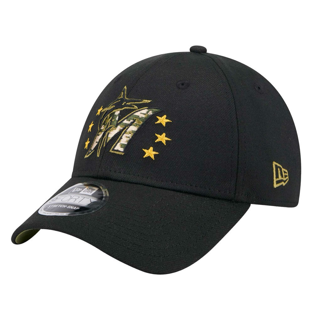 Miami Marlins New Era 2024 Armed Forces Day 9FORTY Adjustable Hat - MLB