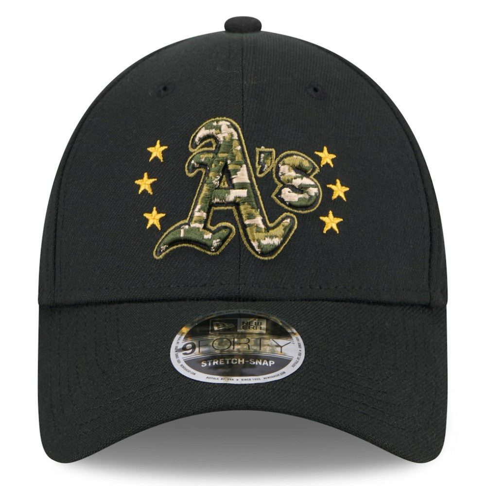 Athletics New Era 2024 Armed Forces Day 9FORTY Adjustable Hat - MLB